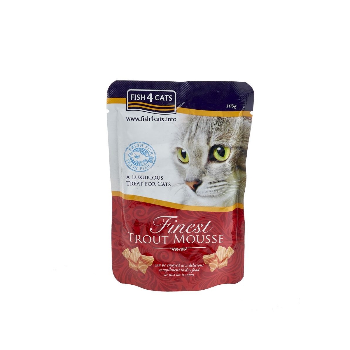 FISH4CATS mitrā barība (pastēte) ar foreli kaķiem, 100g