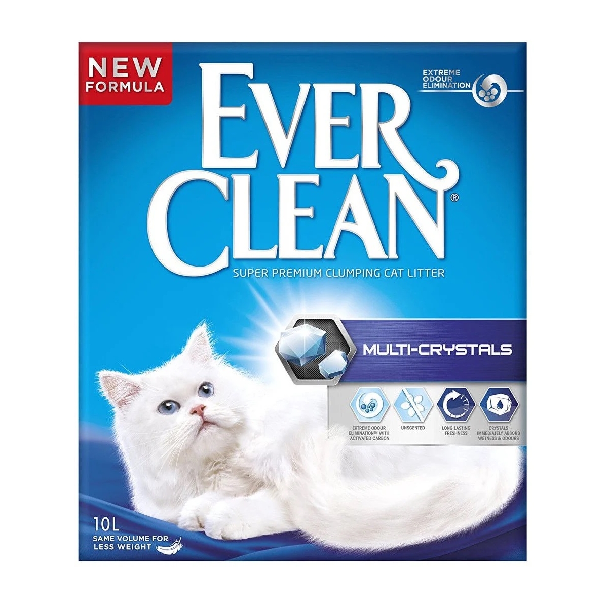 Ever Clean kaķu tualetes pakaiši multi-kristālu 10 l - Produkta attēls