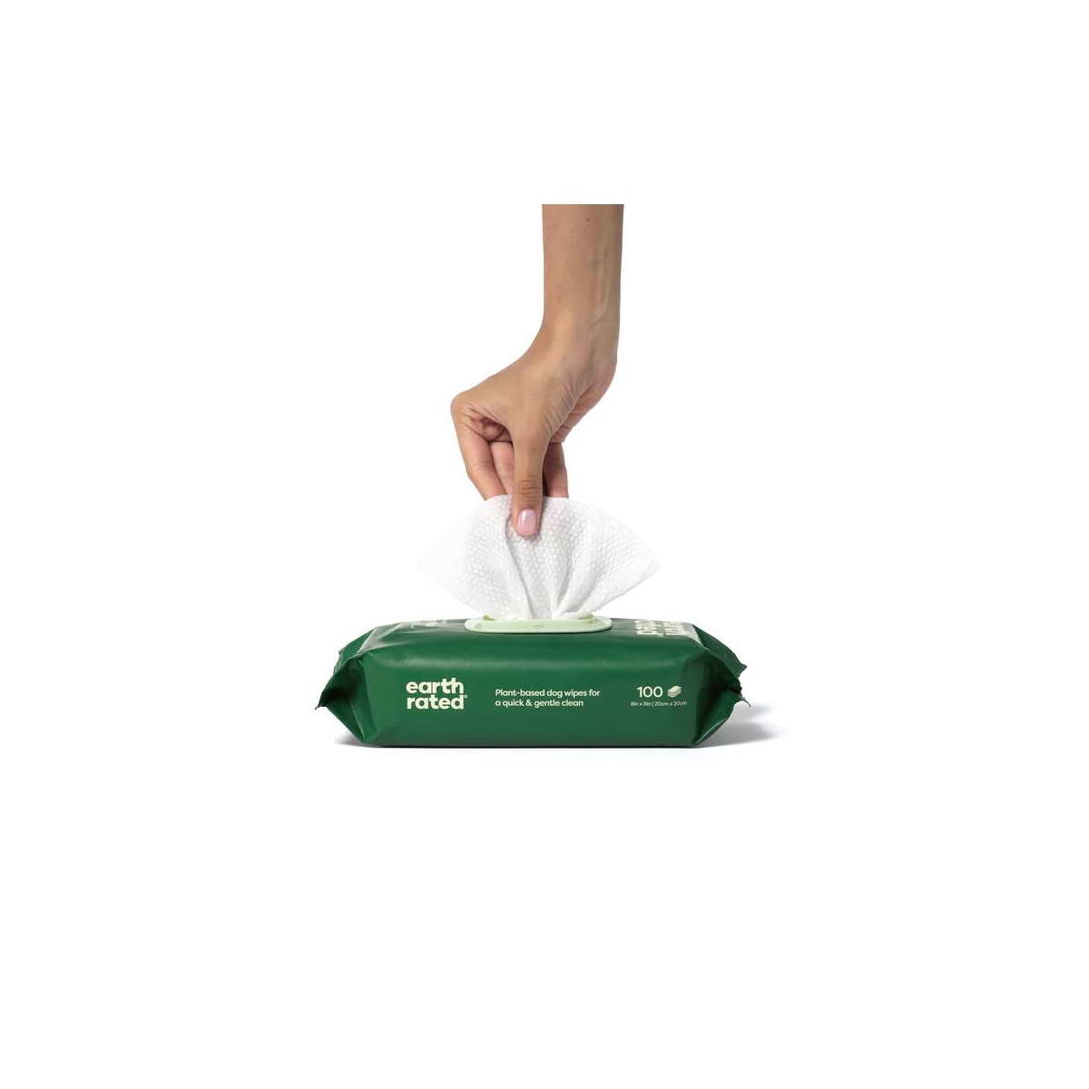 EARTH RATED Kompostējamās Mitrās Salvetes Bez Aromāta (100 gab.) - Produkta attēls