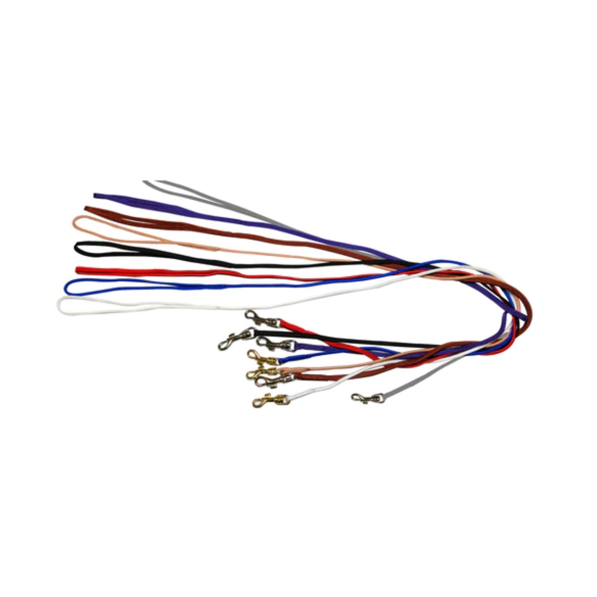 ShowTech izstāžu pavada gaišbrūns neilons ar zelta krāsas āķi 0,3x84cm - Produkta attēls