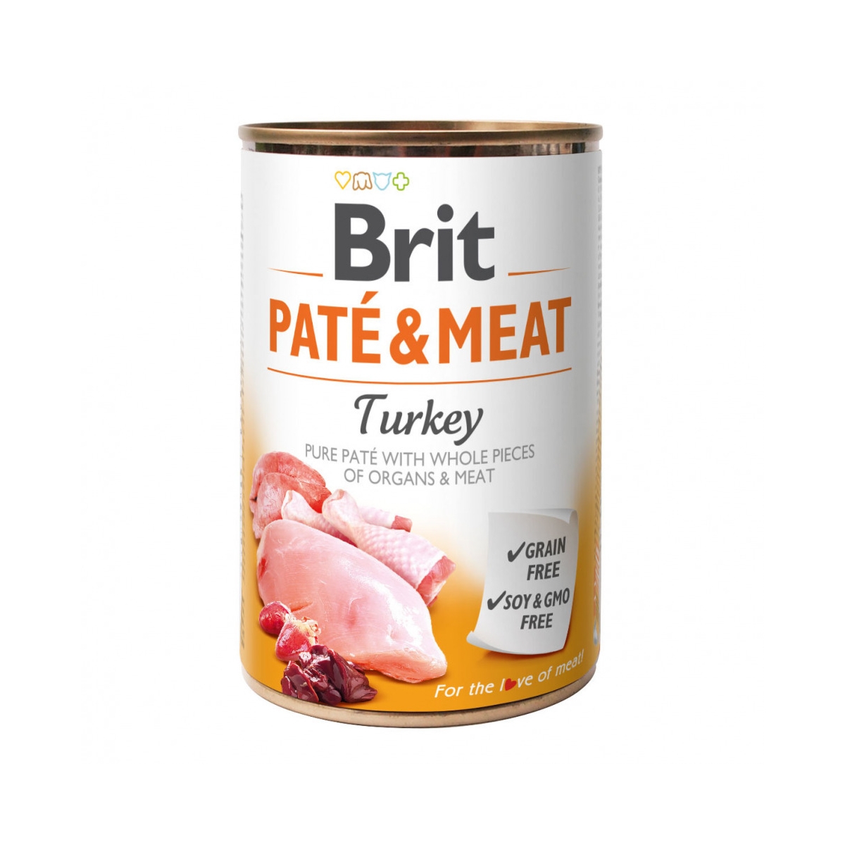 *BRIT CARE KOERA KONSERV PATE&MEAT KALKUN 400G - Produkta attēls