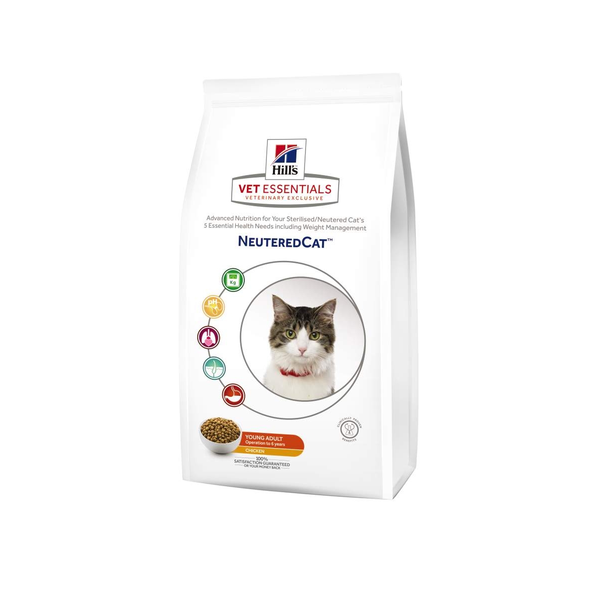 Hills VE kaķu sausā b Neutered Young vista 1.5kg - Produkta attēls
