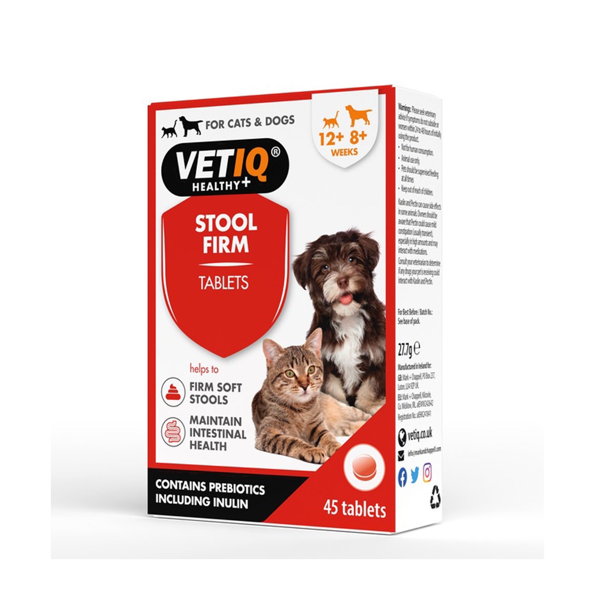VETIQ Stool Firm tabletes kaķiem un suņiem, N45 - Produkta attēls