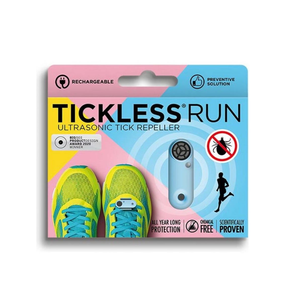 Tickless Run ultraskaņas repel. ierīce pret ērcēm zila (USB) - Produkta attēls