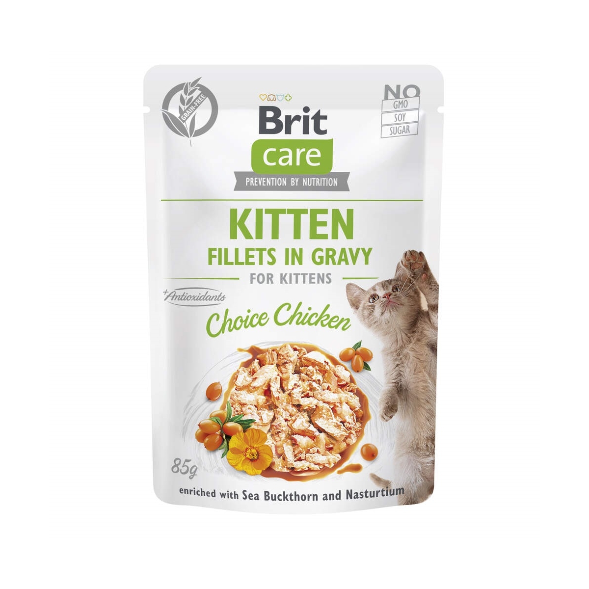 BRIT Care mitrā barība kaķēniem, vistas fileja mērcē, 85g - Produkta attēls