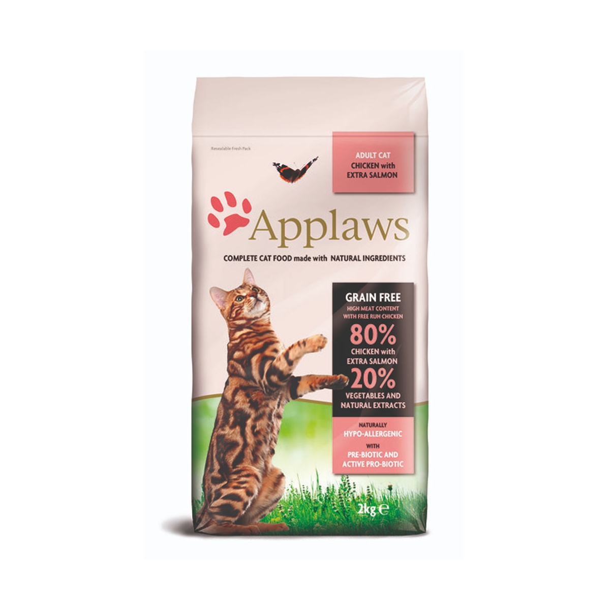 Applaws barība kaķiem ar vistu un lasi, 2 kg