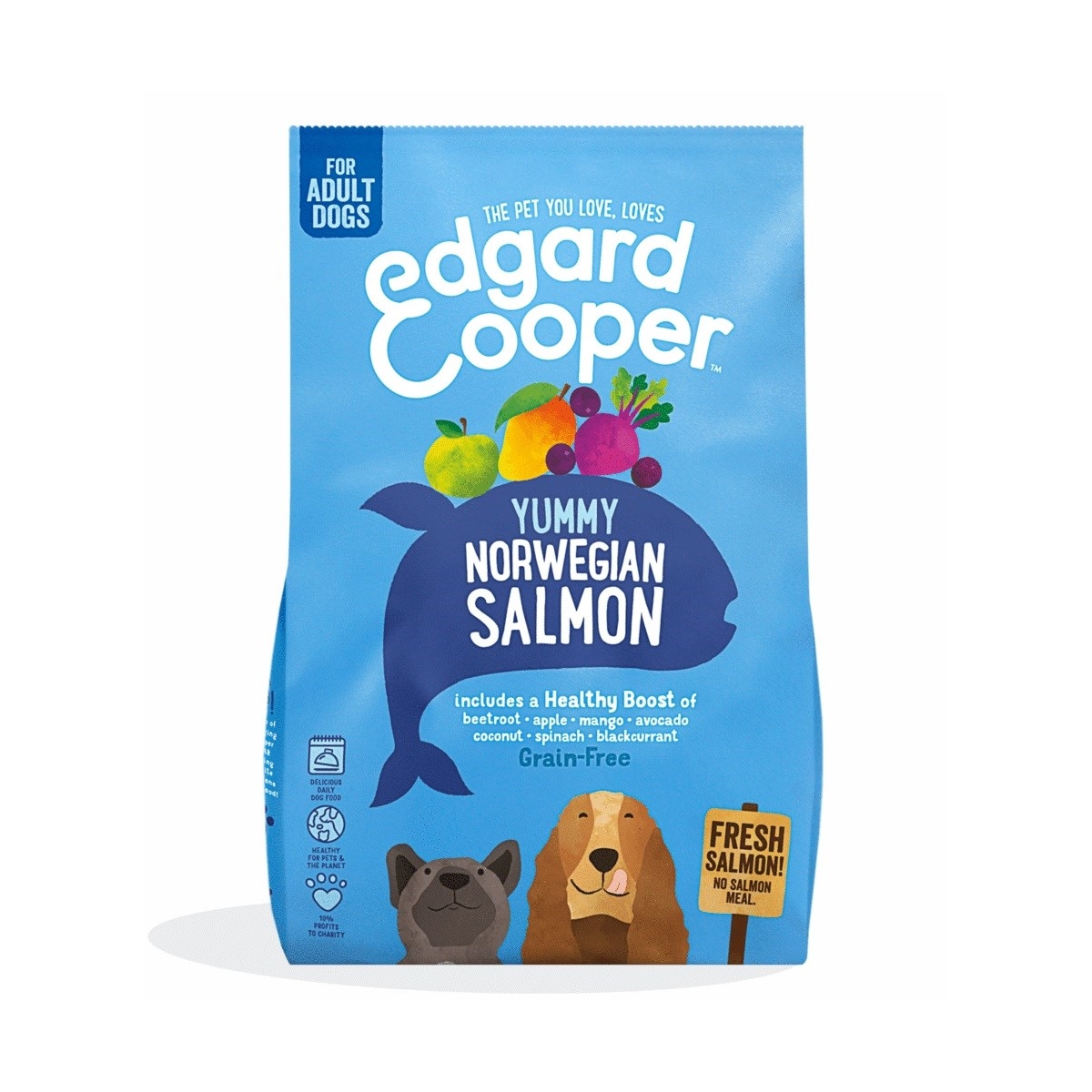 EDGARD COOPER sausā barība suņiem, lasis, 700g - Produkta attēls