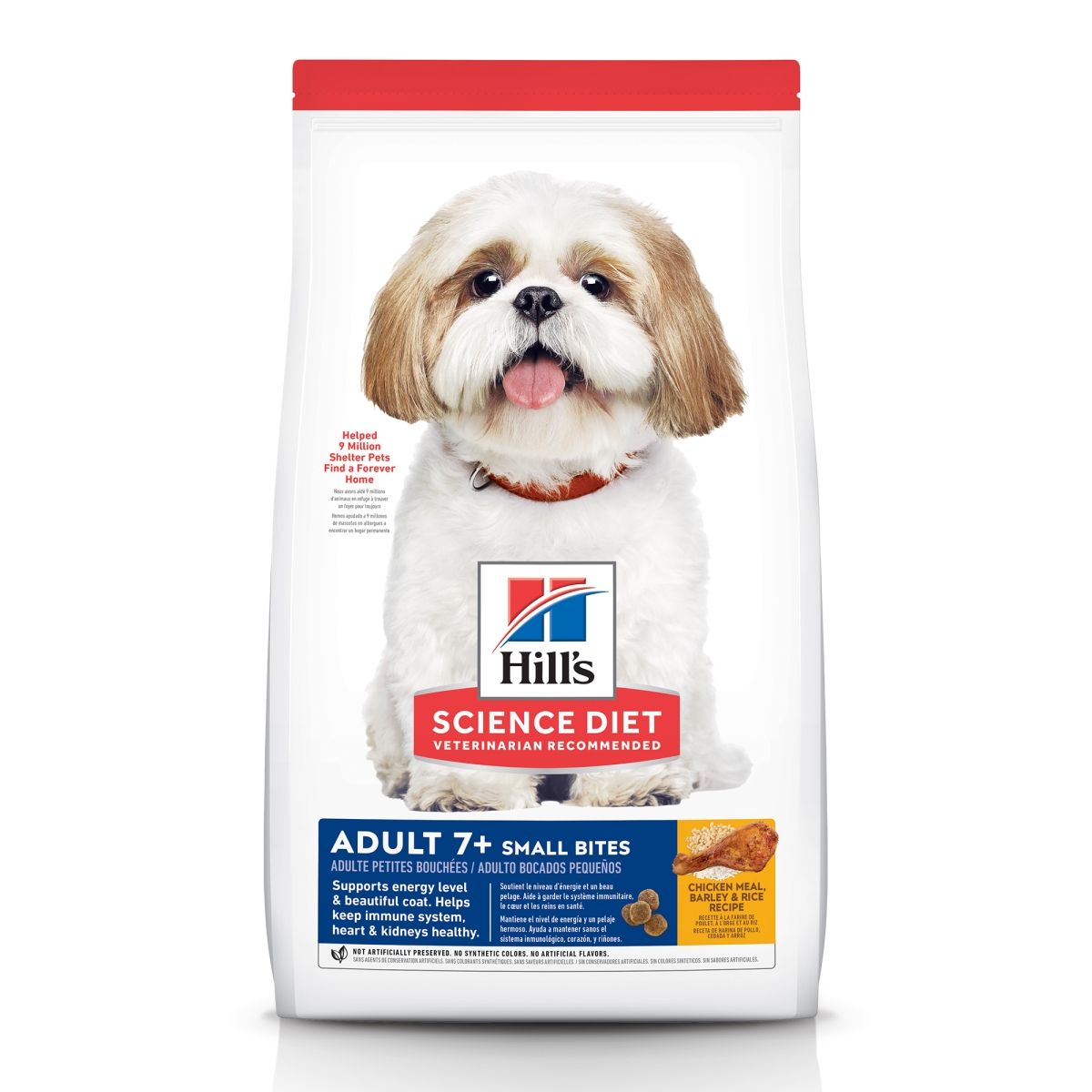 Hills pilnvērtīga barība ar vistu Mature 7+ Mini, 7,5 kg - Produkta attēls