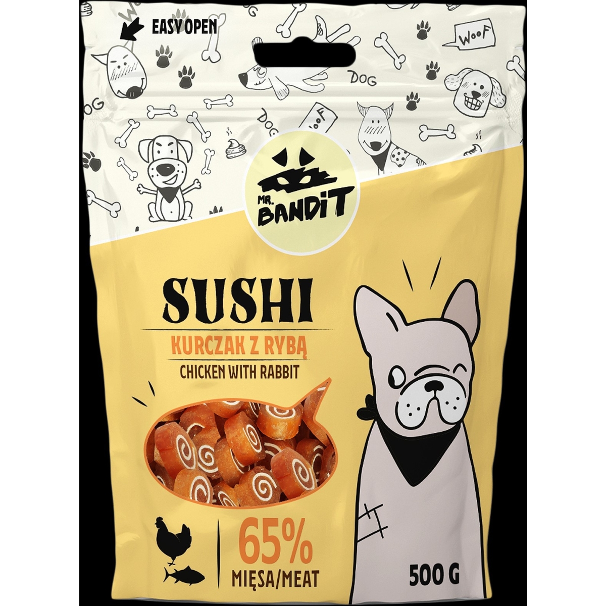 MR. BANDIT Sushi rolli vistas gaļa/zivs 80 g