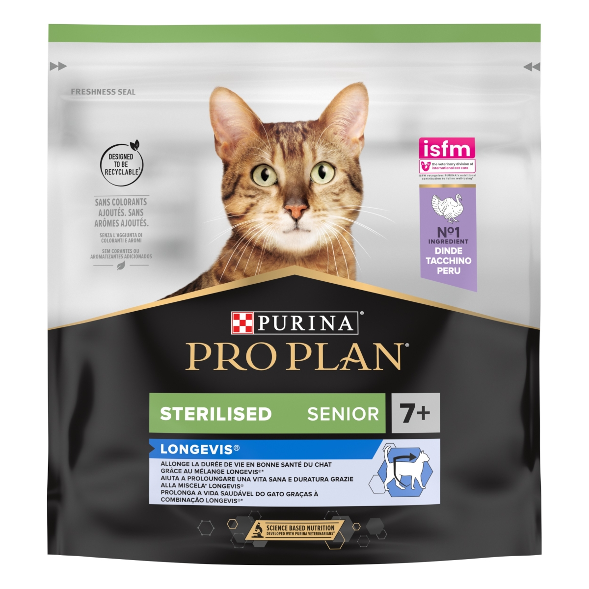Pro Plan Cat Sterilised 7+ sausā barība kaķiem 400g - Produkta attēls