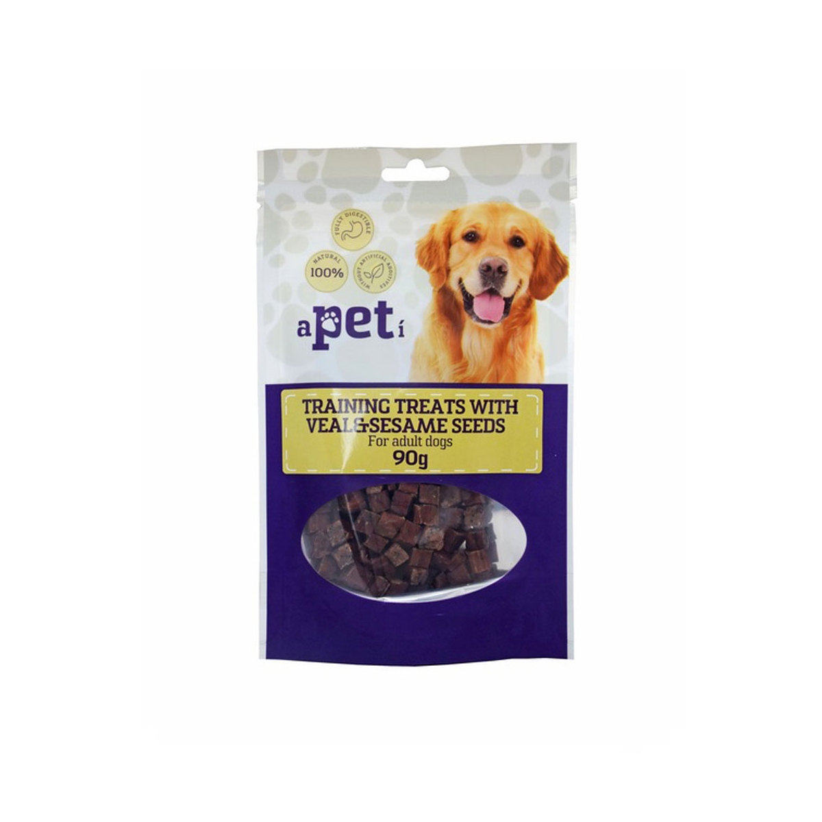 APETI treniņu kārumi suņiem, sezama sēklas/teļš, 90g - Produkta attēls