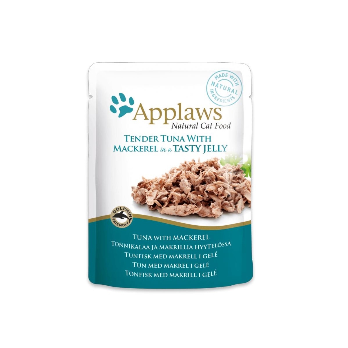 Applaws konservētā barība kaķiem ar tunci un skumbriju želejā, 70 g - Produkta attēls