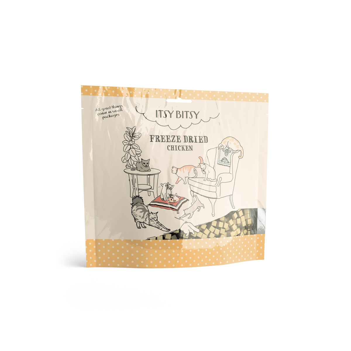 ITSY BITSY Liofilizēti kārumi kaķiem, vistas fileja, 40g - Produkta attēls