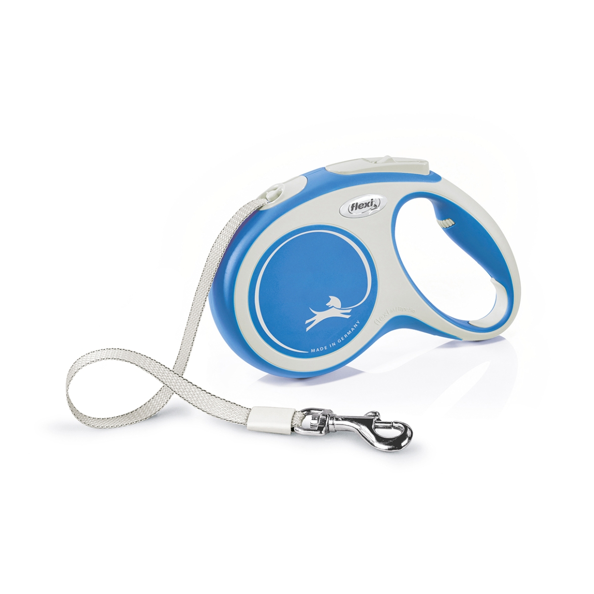 FLEXI New Comfort lentes veida pavada L/5m, zila - Produkta attēls