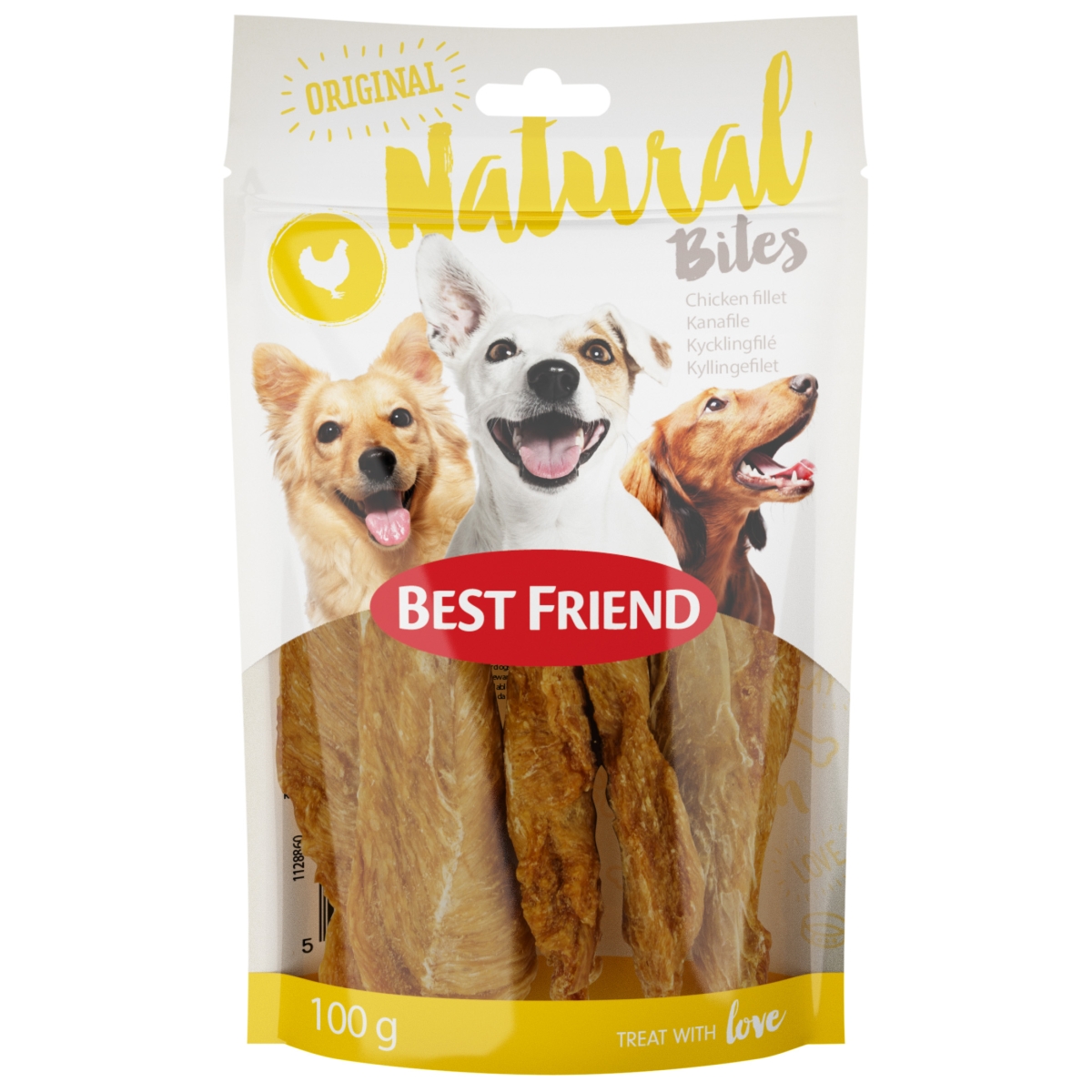 Best Friend Natural Bites suņu uzkoda ar vistas gaļu, 100 g