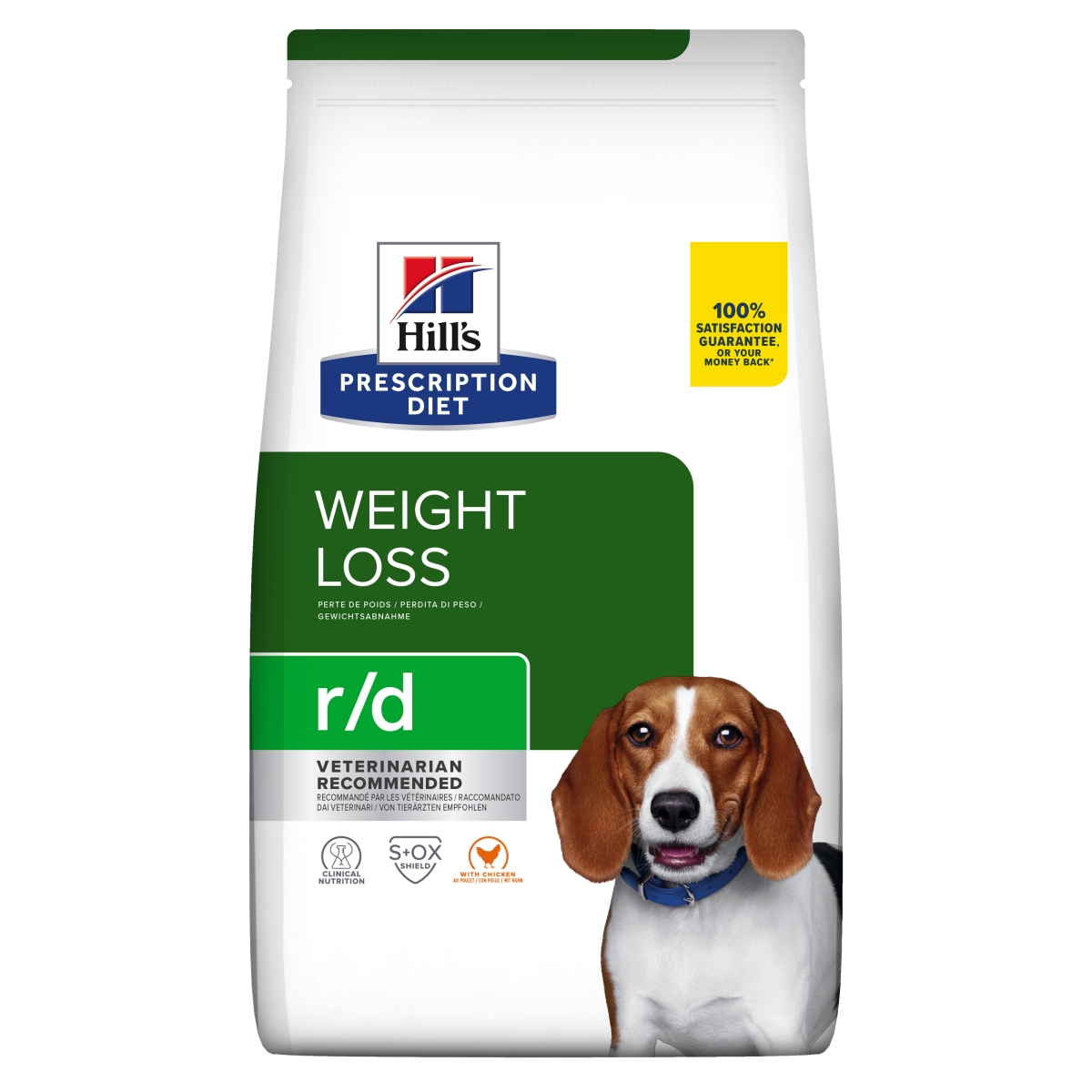 HILL'S PD r/d Weight Loss sausā barība suņiem, vista, 1.5kg - Produkta attēls