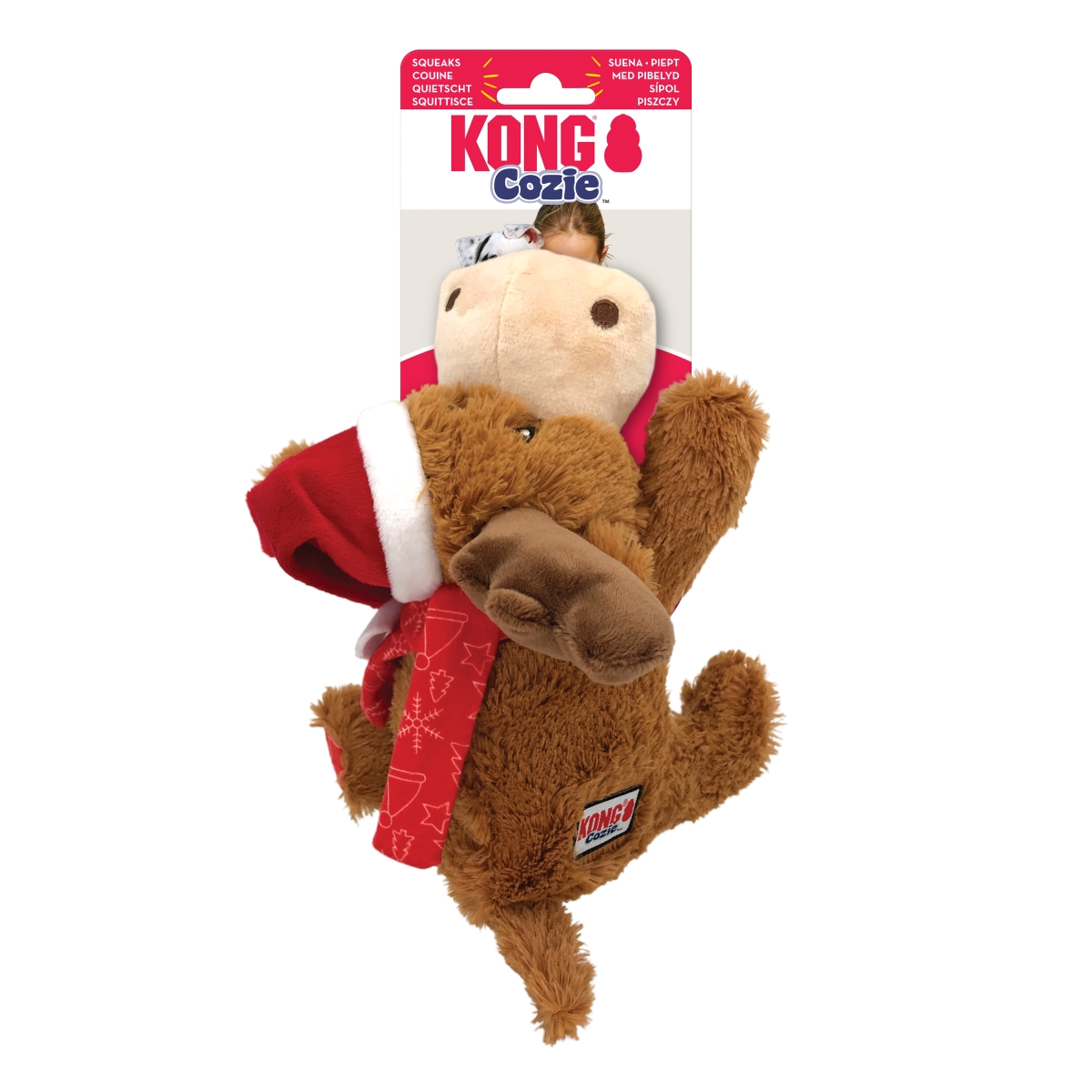 KONG Cozie Reindeer rotaļlieta suņiem 24cm - Produkta attēls