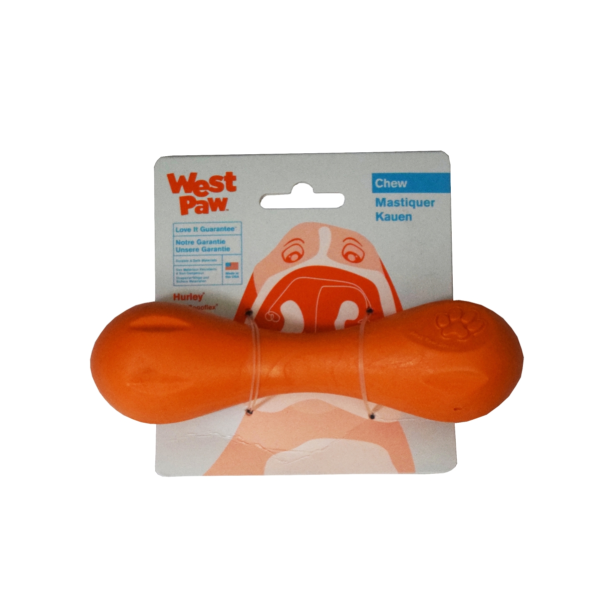 WEST PAW Hurley rotaļlieta suņiem S, oranža, 15,2 cm - Produkta attēls