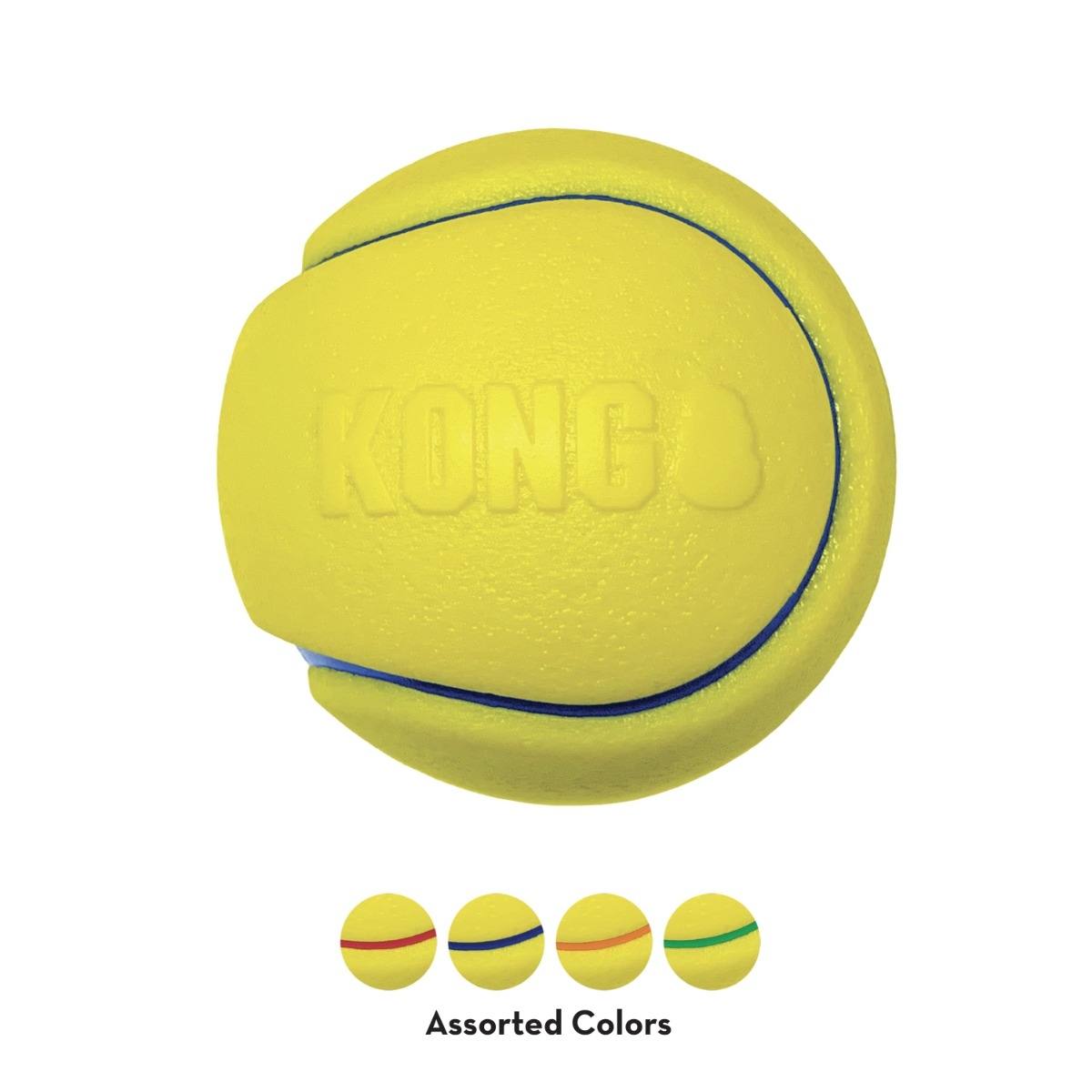 KONG Squeezz Tennis bumbiņas suņiem, 10cm, 2gb - Produkta attēls 1