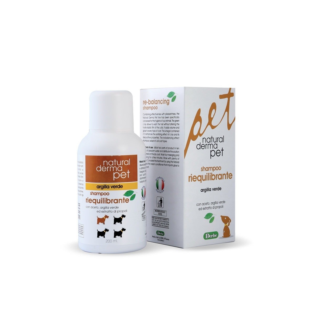 DERBE šampūns ar zaļo mālu, 200 ml - Produkta attēls 1