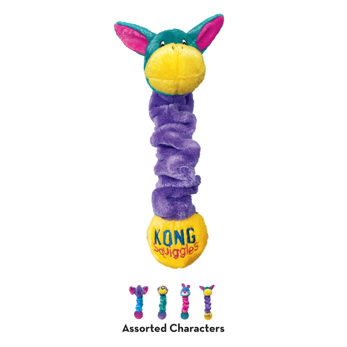 KONG Squiggles rotaļlieta suņiem, S - Produkta attēls 1