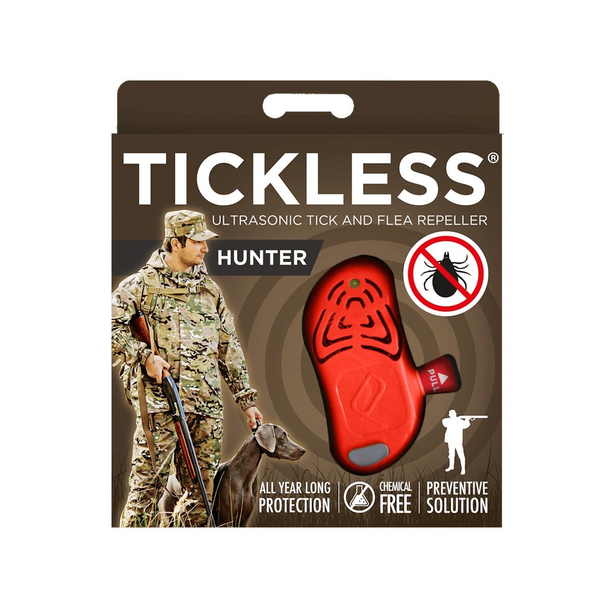 Tickless Hunter ultraskaņas ierīce pret ērcēm un blusām, oranža - Produkta attēls