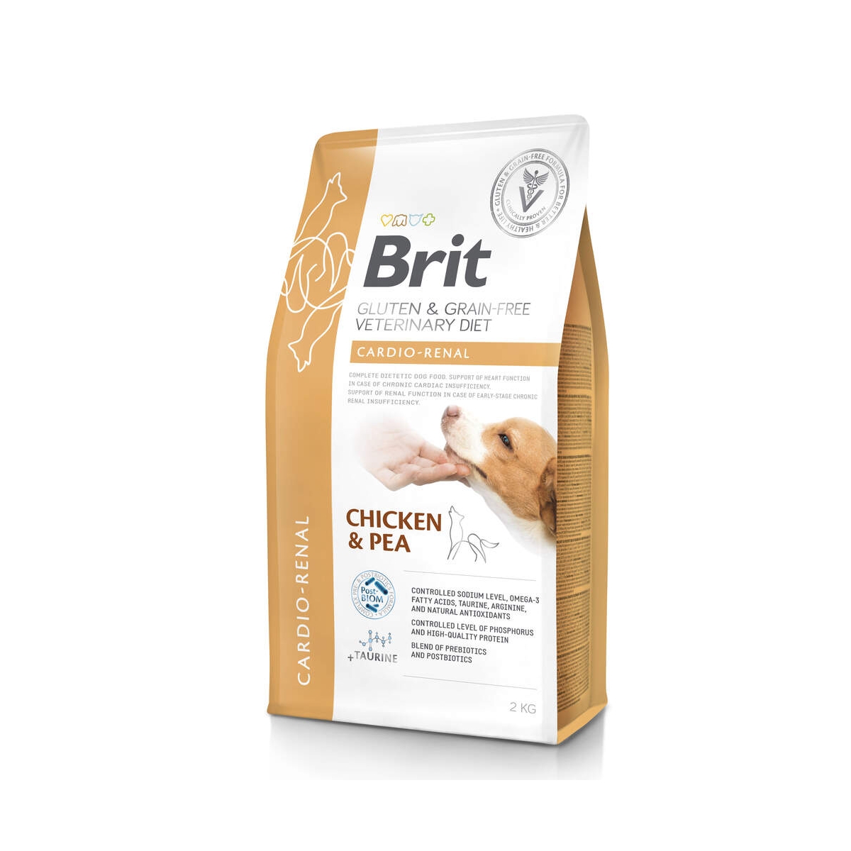 Brit VD GF Cardio Renal sausā barība suņiem, 2kg - Produkta attēls