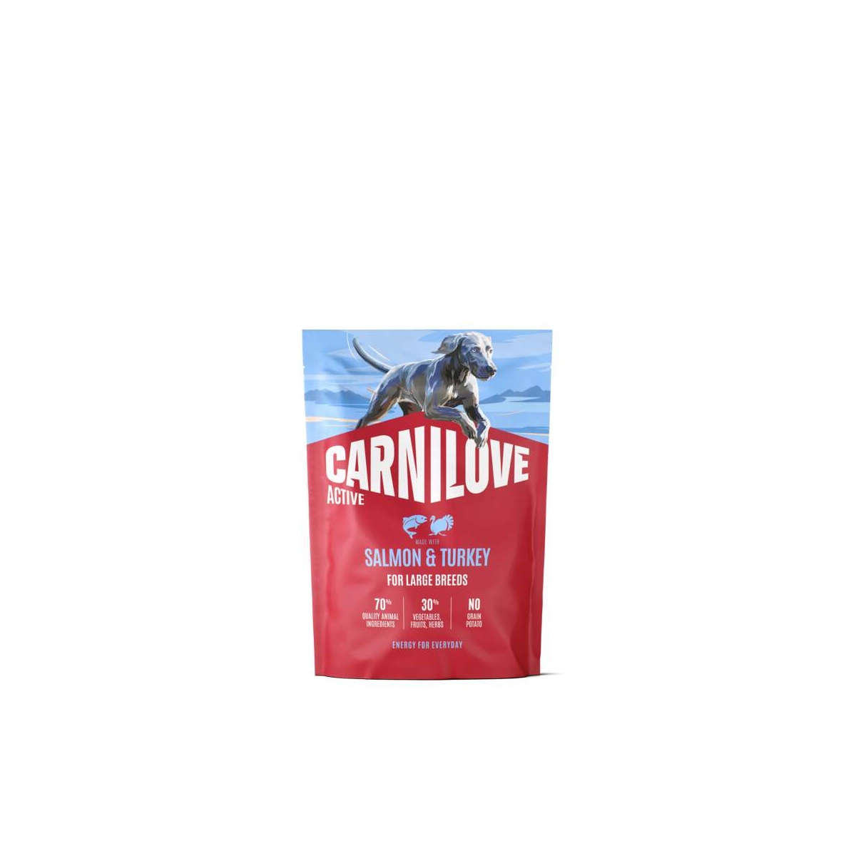 CARNILOVE ACTIVE Large sausā barība suņiem, lasis/tītars, 1,5kg - Produkta attēls 1