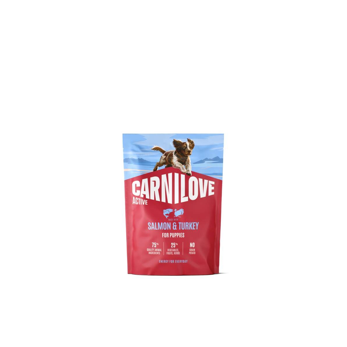 CARNILOVE ACTIVE sausā barība kucēniem, lasis/tītars 1,5kg - Produkta attēls 1