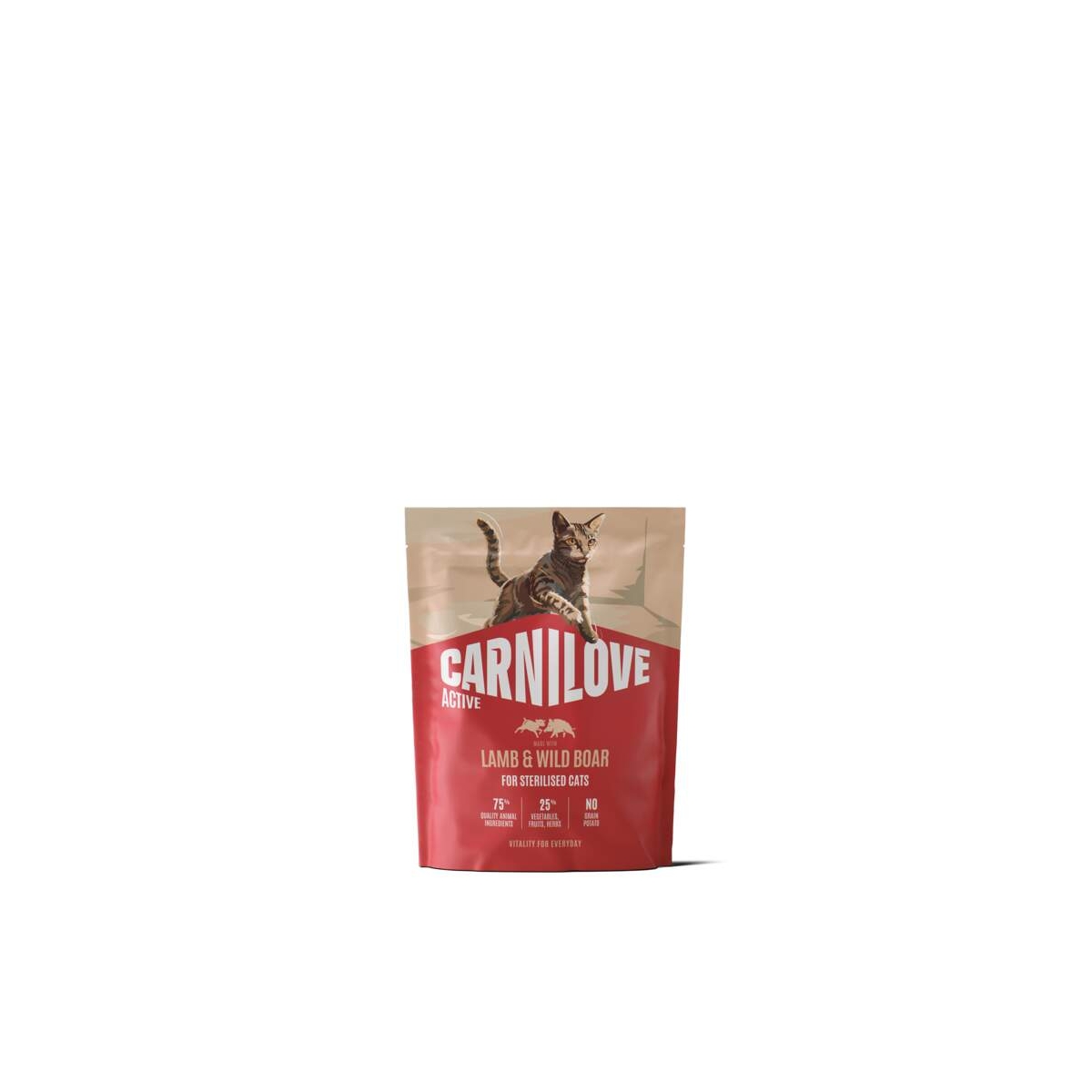 CARNILOVE ACTIVE Sterilised sausā barība kaķiem, jērs/mežacūka, 400g - Produkta attēls 1