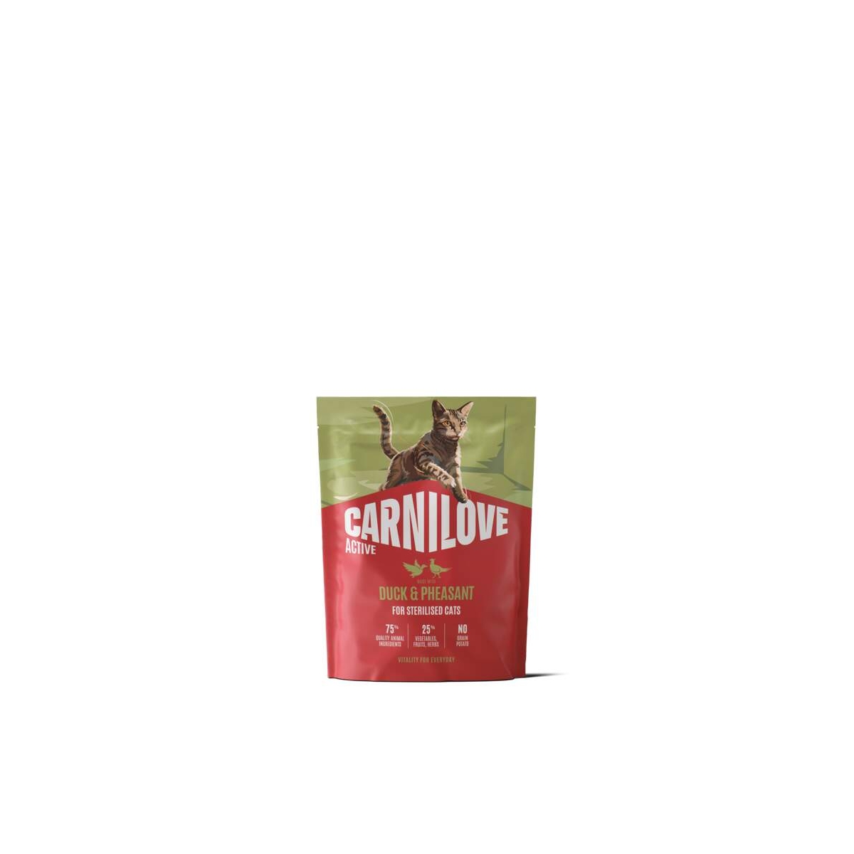 CARNILOVE ACTIVE sausā barība kaķiem, pīle/fazāns, 400g - Produkta attēls 1