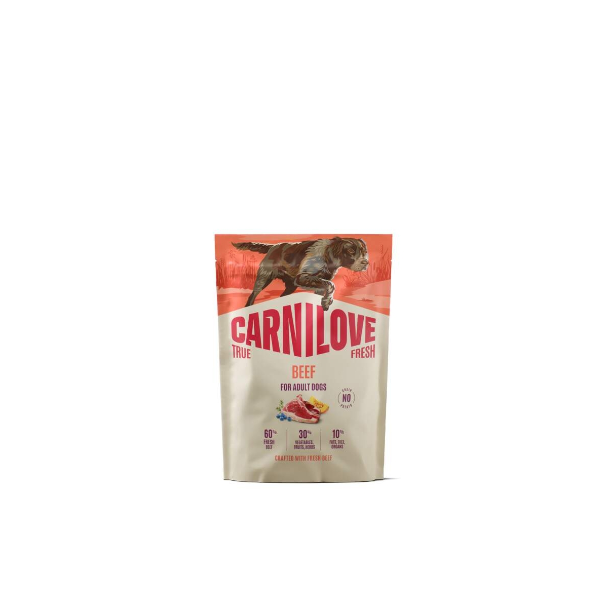CARNILOVE TRUE FRESH sausā barība suņiem, liellops, 1,5kg - Produkta attēls