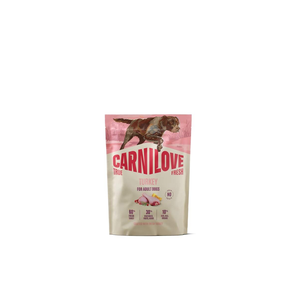 CARNILOVE TRUE FRESH sausā barība suņiem, tītars, 1,5kg - Produkta attēls 1