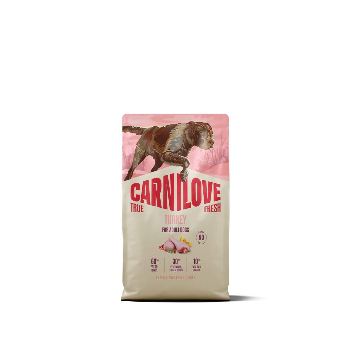 CARNILOVE True Fresh sausā barība suņiem, tītars, 4kg - Produkta attēls