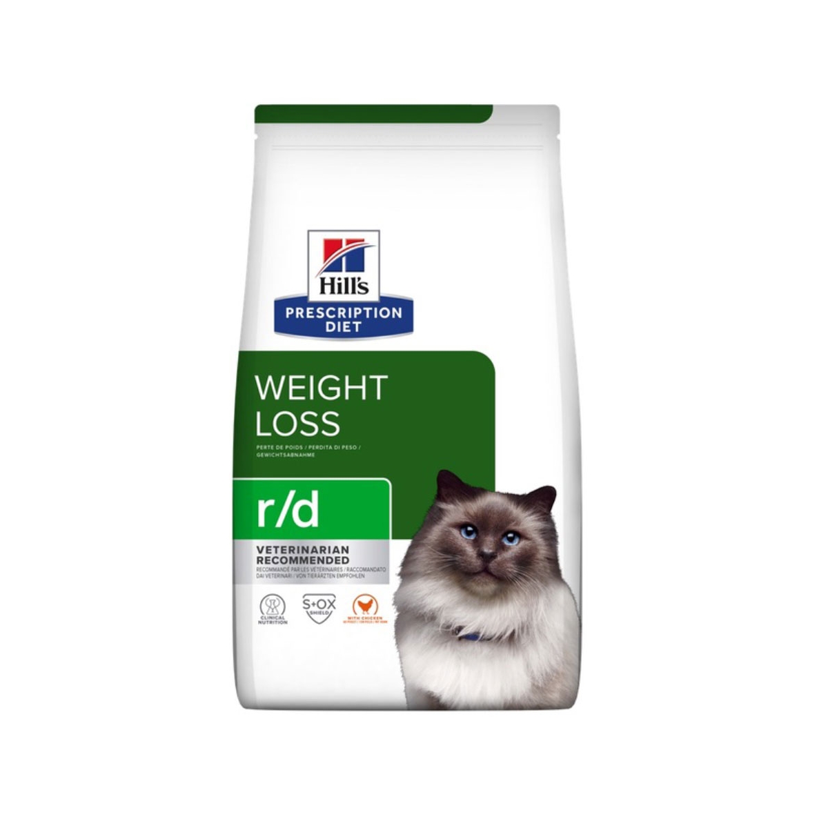 HILL'S PD r/d Weight Loss sausā barība kaķiem, vista, 1.5kg - Produkta attēls