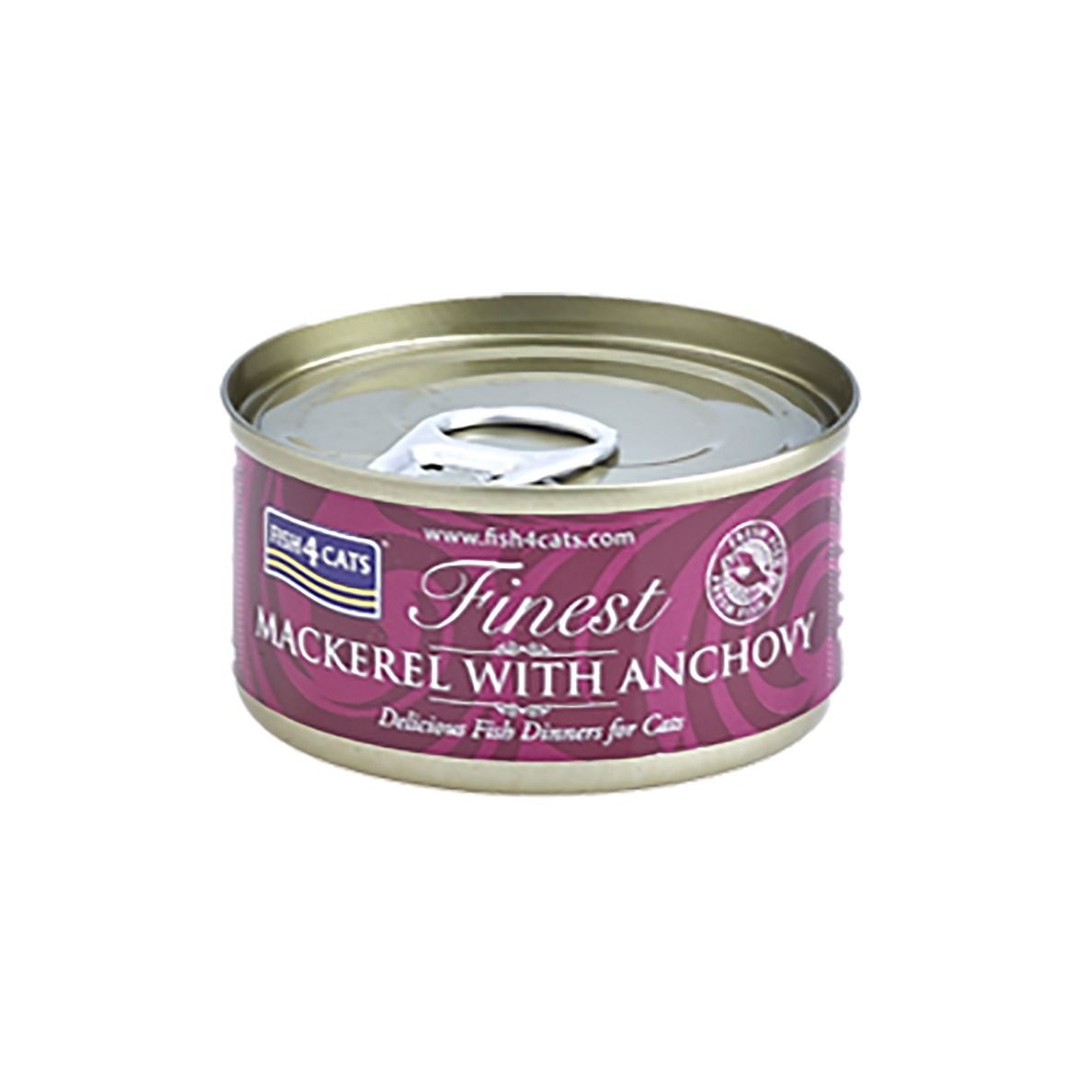 F4C CAT MITRĀ BARĪBA MAKRELE/ANŠOVI 70G - Produkta attēls