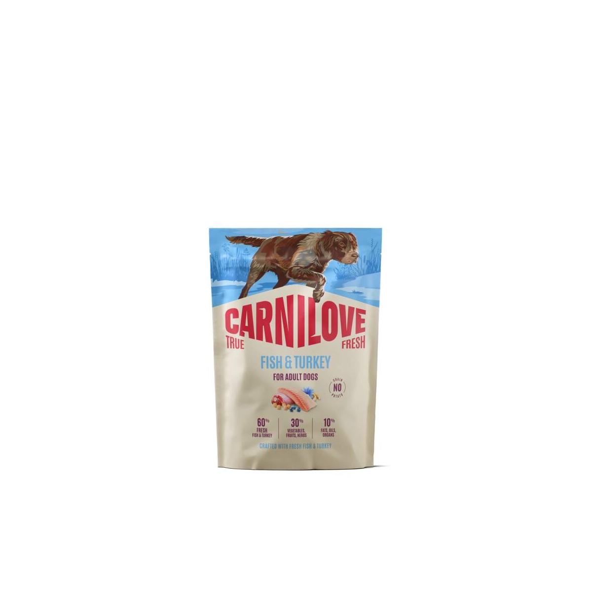 CARNILOVE TRUE FRESH sausā barība suņiem, zivis/tītars, 1,5kg - Produkta attēls 1