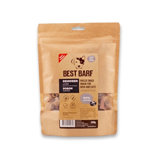 BEST BARF liofilizētas brieža aknas 100g