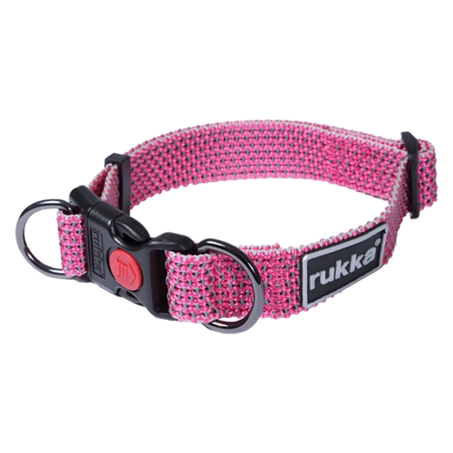 Rukka Star kakla siksna suņiem, L izmērs, 30 mm/45-70 cm, rozā
