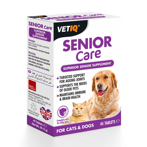 VETIQ Senior Care tabletes suņiem, kaķiem, N45