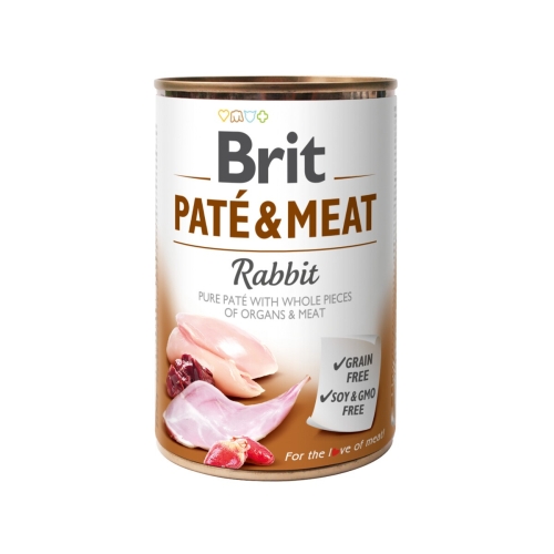 BRIT Care Pate & Meat mitrā barība suņiem, trusis, 400g