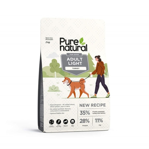 PURENATURAL Light sausā barība suņiem, tītars, 2kg