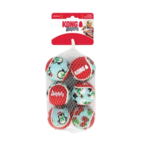 Kong Holiday Squeakair Balls suņu rotaļlieta S N6