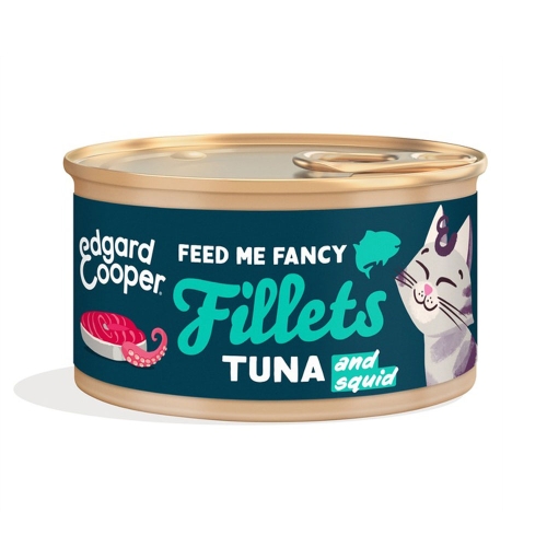 EDGARD COOPER mitrā barība kaķiem, tuncis/kalmāri, 70g