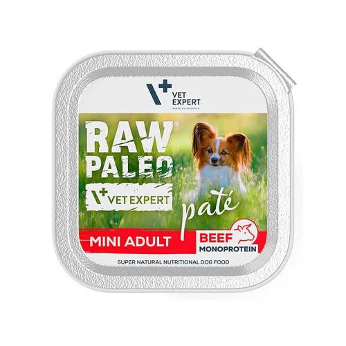 RAW PALEO Mini pastēte suņiem, ar liellopu 150g