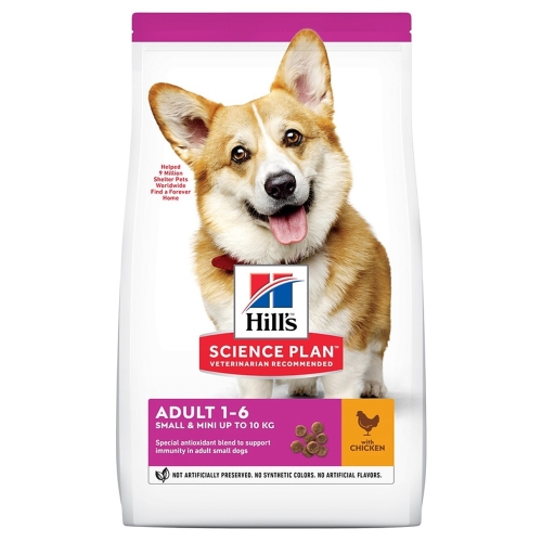 Hills Small&Mini barība mazo un miniatūro šķirņu suņiem ar vistu, 3kg