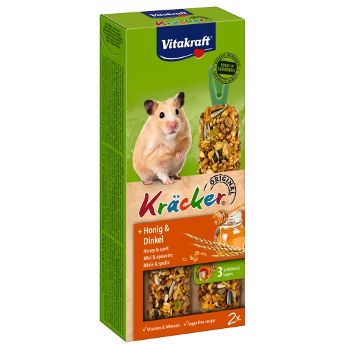 VITAKRAFT KRÄCKER gardums kāmīšiem ar medu un speltu, 2gb