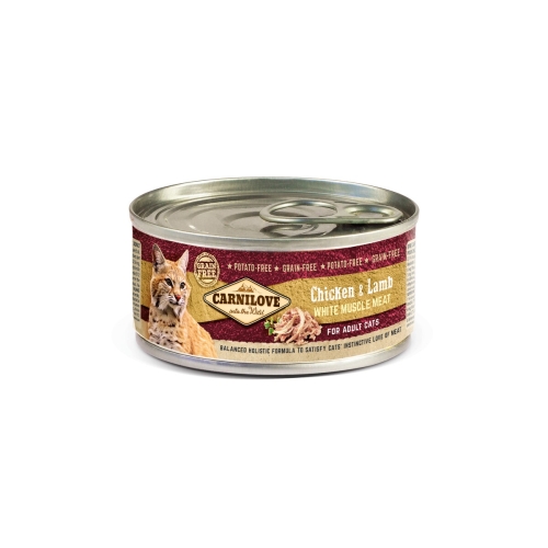 CARNILOVE mitrā barība kaķiem, vista/jērs, 100g