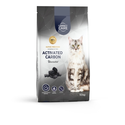 COMPACT CARE Activated Carbon pakaiši kaķiem, 10kg, bez aromāta