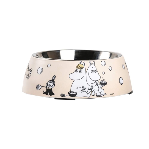 MOOMIN FOR PETS melamīna trauks ar bļodu, M, bēša
